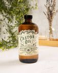 Organic Cold Pressed Castor Oil Hexane Free USA bottled: 16 oz