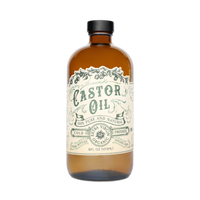 Organic Cold Pressed Castor Oil Hexane Free USA bottled: 2 oz