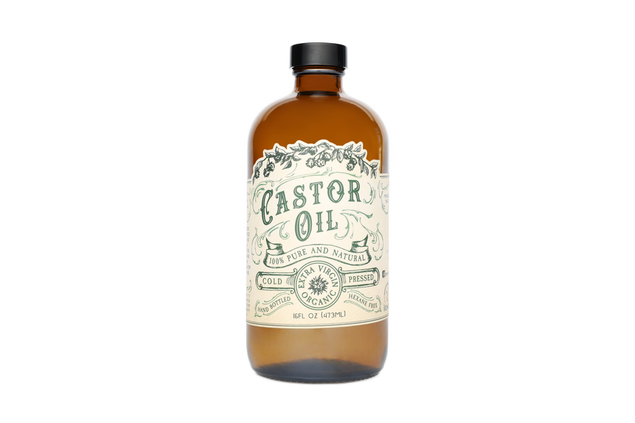 Organic Cold Pressed Castor Oil Hexane Free USA bottled: 2 oz